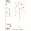 Sollux Lighting Lampa wisząca ORBIS 1 szary SL.0052
