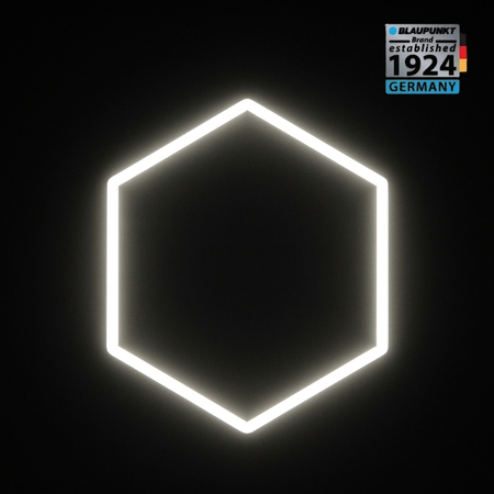 Lampa LED Hexagon Blaupunkt 58W geometryczny panel sufitowy led 4000K CRI90 w kształcie plasta miodu