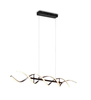 Lampa wisząca Trio 341810205 czarny/srebrny