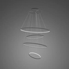 Lampa wisząca Ledowe Okręgi No.4 100cm czarna 2700k Dali