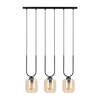 Lampa wisząca Kaja CONI K-5581 czarny, bursztynowy