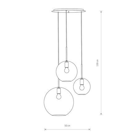 Lampa wisząca SPHERE Nowodvorski 7788 przezroczysty