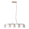 Lampa wisząca Italux Simona PND-40814-5-HBR Złoty