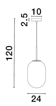 Lampa wisząca Luces Exclusivas ACUYO - złoty LE43355