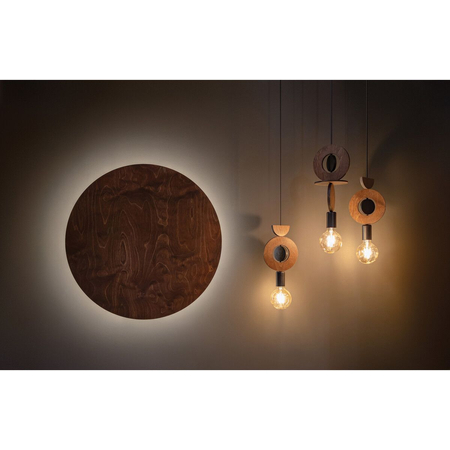 Lampa wisząca Nowodvorski DROPS WOOD D 11176 Ciemne drewno Czarny