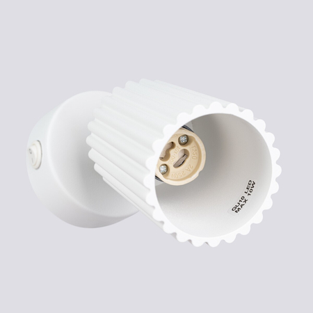 Sollux Lighting Kinkiet KARBON biały z włącznikiem SL.1541