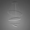 Lampa wisząca Ledowe Okręgi No.5 150cm 4k czarna