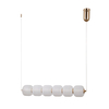 Lampa wisząca Italux PND-34362-6H-HBR-OPAL złoty