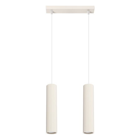 Sollux Lighting Lampa wisząca KARBON 2 beżowy SL.1593