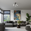 Sollux Lighting Żyrandol ASTRAL 5 czarny SL.1663