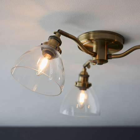 Lampa sufitowa Endon Lighting Hansen 97247 mosiądz