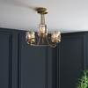 Lampa sufitowa Endon Lighting Berenice 107801 mosiądz