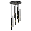 Milagro Lampa wisząca MONZA BLACK/GOLD 7xG9 8W MLP6385 CZARNY / ZŁOTY