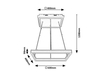 Lampa wisząca Rabalux Quadro 3085 czarny matowy