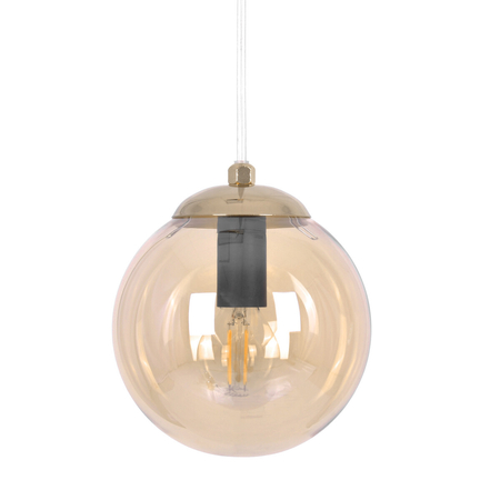 Lampa wisząca Kaja GRAND K-5410 złoty, bursztynowy