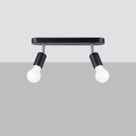 Sollux Lighting Plafon FORNES 2 czarny SL.1121