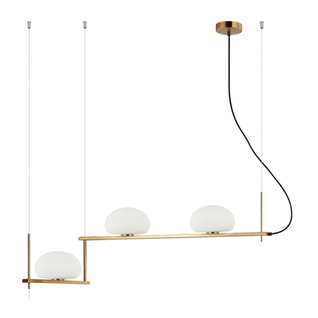 Lampa wisząca Italux Kernio PND-357783-BRO+W Mosiężny