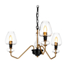 Lampa wisząca Elstead Lighting Armand czarny/mosiądz DL-ARMAND3-AB