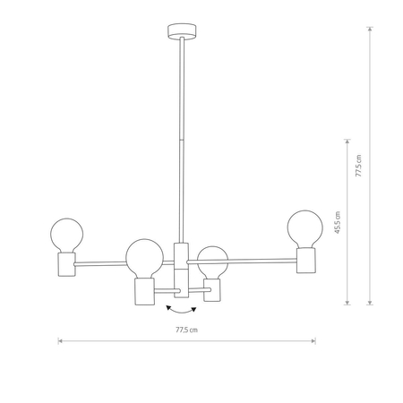 Lampa wisząca RADIUS Nowodvorski 7931 czarny