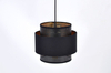Lampa wisząca AMOS Kaja K-5280 czarny/złoty