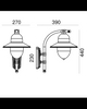 COMO 370 BLACK E27 LED 9W