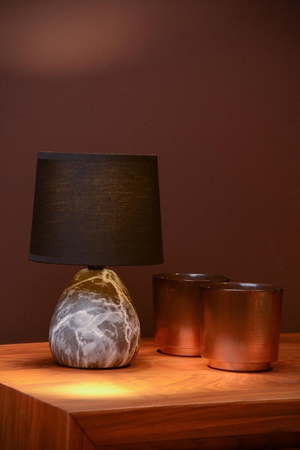Lampa stołowa Lucide MARMO 47508/81/30 czarny