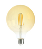 Żarówka LED G125 E27 8W 2700K filament bursztynowa