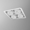 Lampa wpuszczana AQForm Iform 111 x 4 Sq Qrled Recessed Biały Struktura