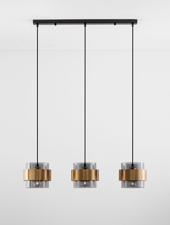 Lampa wisząca Luces Exclusivas VIEJA czarny/złoty LE42625