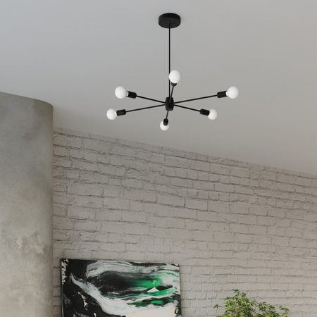 Sollux Lighting Żyrandol LANGO 3 czarny SL.1021
