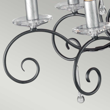 Żyrandol Elstead Lighting Amarilli patyna AML10-BLK-SILVER