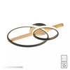 Lampa sufitowa Zuma Line MX3913-2-3BWLT ALMERIA LAMPA SUFITOWA CZARNA-DREWNO/BLACK-WOOD