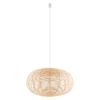 Lampa wisząca Nowodvorski RATTAN L 11155 Naturalne drewno Biały