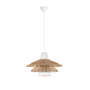 Lampa wisząca Luces Exclusivas LOREZIA LE45373 drewno jasne i ciemne, biały