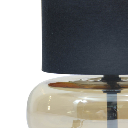 Lampa stołowa Italux TB-43648-BL-AMB Czarny, bursztynowy