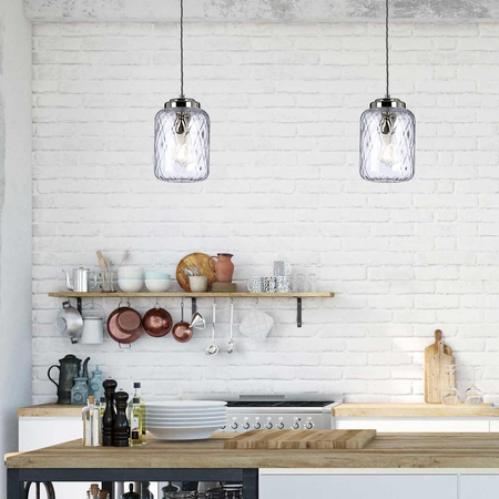Lampa wisząca Elstead Lighting Sola srebrny SOLA-P