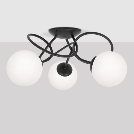 Lampa sufitowa Kaja NELA K-5350 czarny, biały