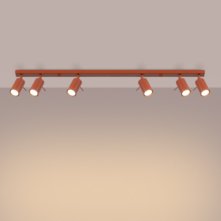 Sollux Lighting Plafon RING 6L ochra czerwona SL.1511