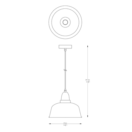 Lampa wisząca Zuma Line Mensa A8063-WH biały/złoty