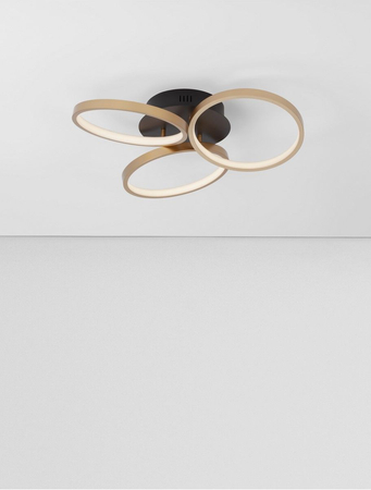 Lampa sufitowa Luces Exclusivas CROIX czarny/złoty LE42656