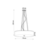 Sollux Lighting Żyrandol SKALA 70 czarny SL.0802