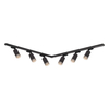 Milagro Zestaw Oprawa Pipe Ring Track Czarny 6xGU10 2m ML2085 CZARNY