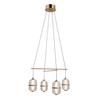 Lampa wisząca Italux Alani PND-34375-4-HBR Złoty