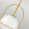 Średnia lampa wisząca Somerset - 1 źródło światła - Stary mosiądz Quintiesse QN-SOMERSET-P-O-HB
