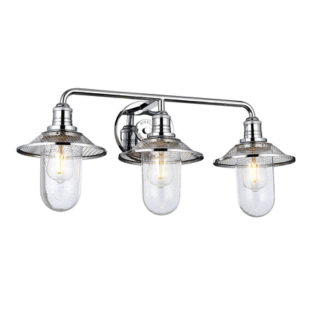 Kinkiet Rigby - 3 źródła światła - Polerowany chrom Quintiesse QN-RIGBY3-BATH-PC