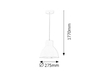 Lampa wisząca Rabalux Derek 2578 antracyt