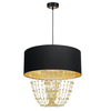 Milagro Lampa wisząca ALMERIA BLACK/GOLD 1xE27 MLP6442 CZARNY / ZŁOTY
