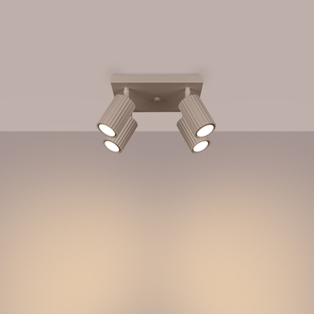 Sollux Lighting Plafon KARBON 4 taupe SL.1769
