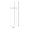 Milagro Kinkiet VISION 12W LED 3000K ML1008