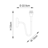 Kinkiet Endon Lighting Rouen 97875 mosiądz